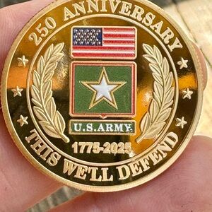 United States Army 250th Anniversary Challenge coin